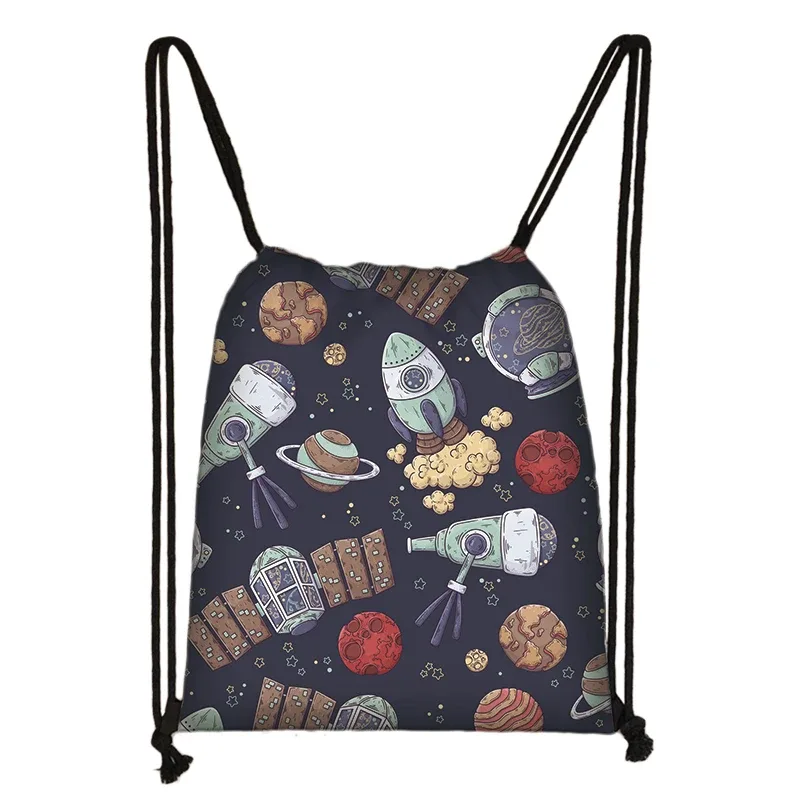 spacvier-sac à dos imprimé pilote pour femme, astronome ovni, proximité wstring, sac de rangement pour chaussures de voyage, support de livre pour adolescent, cadeau