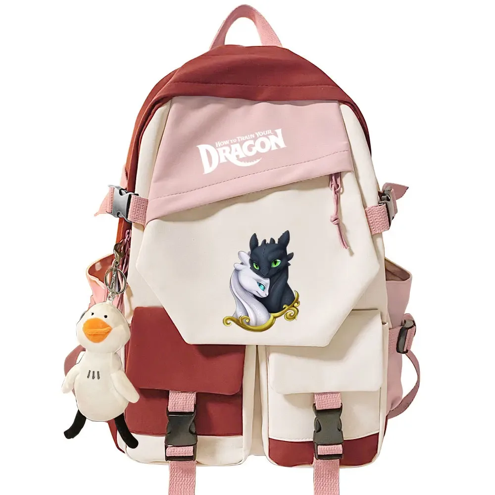sac à dos pour filles et garçons « comment dresser son dragon », sac à dos pour l'école, sac à dos pour adolescents, femmes, voyage, ordinateur portable, sac à dos pour étudiants, mochila