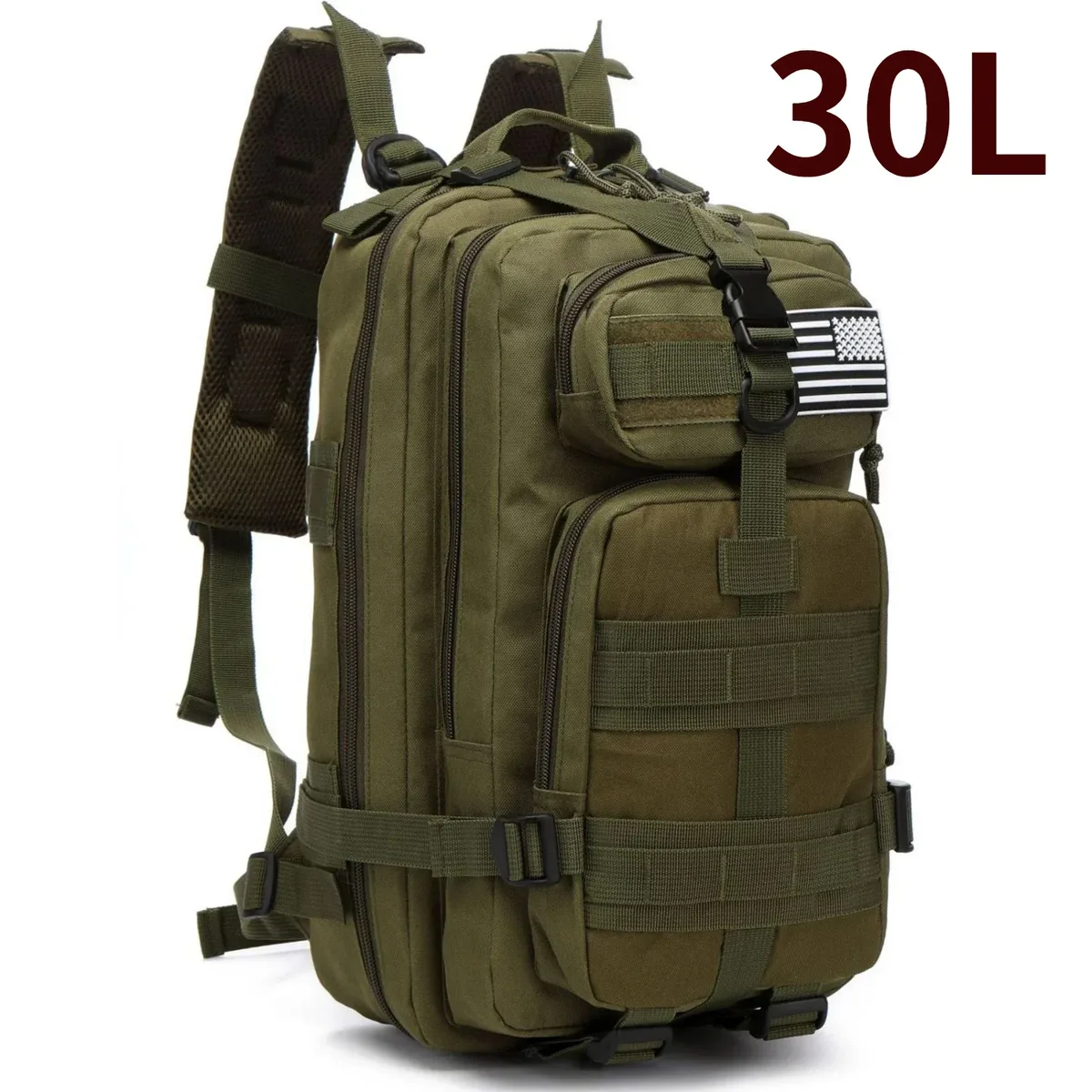 sac à dos tactique 30l/50l en nylon 1000d imperméable, pour trekking, pêche, chasse, camping, activités outdoor et randonnée