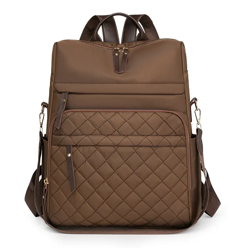 sac à dos matelassé en cuir brodé pour femmes, nouveau style, version coréenne, sac à bandoulière polyvalent, cadeaux, 2025
