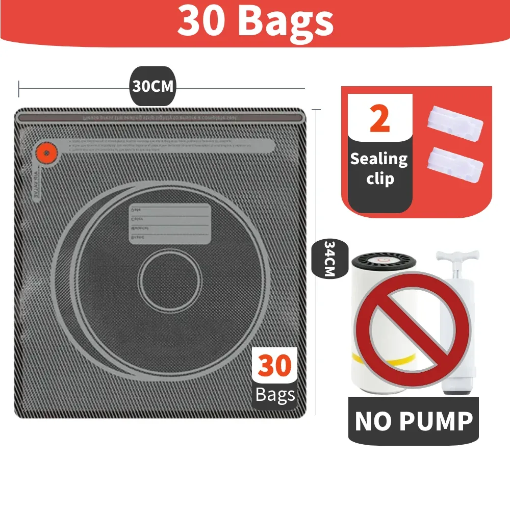 sac de rangement sous vide pour filament d'imprimante 3d, pa pe, épaissi, noir, résistant à la lumière, résistant à l'humidité, réutilisable, hermétique