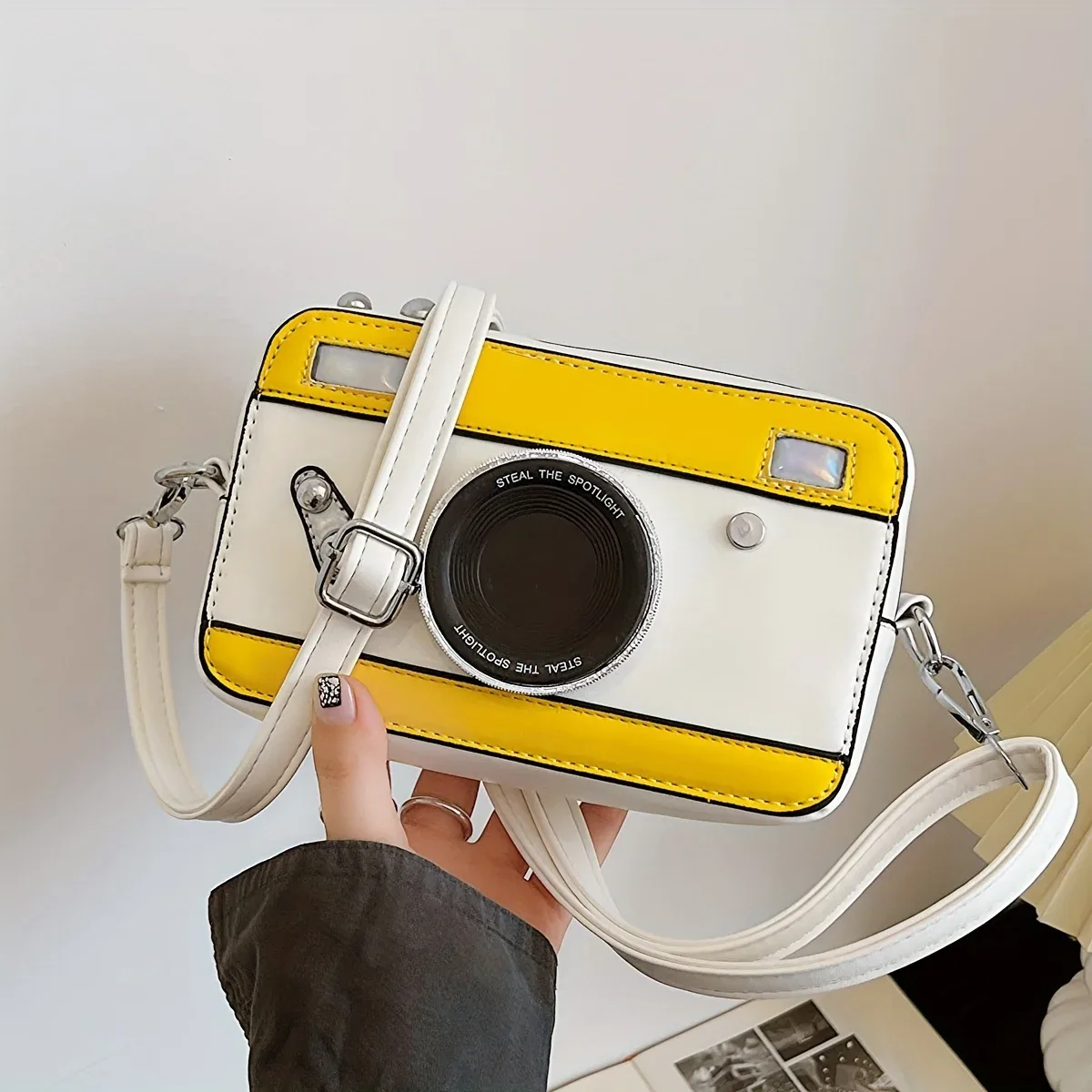 mini sac pour appareil photo personnalisé et créatif, sac à bandoulière rétro polyvalent, boîte de niche, petit sac carré à chaîne fraîche