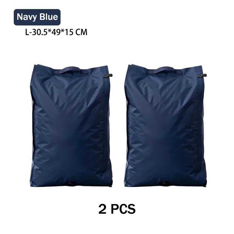 accessoires de voyage sacs sous vide compression organiseur de valise imperméable anti-poussière anti-humidité sans pompe économiseur d'espace sac à linge pour avion tissu oxford grande taille placard réutilisables