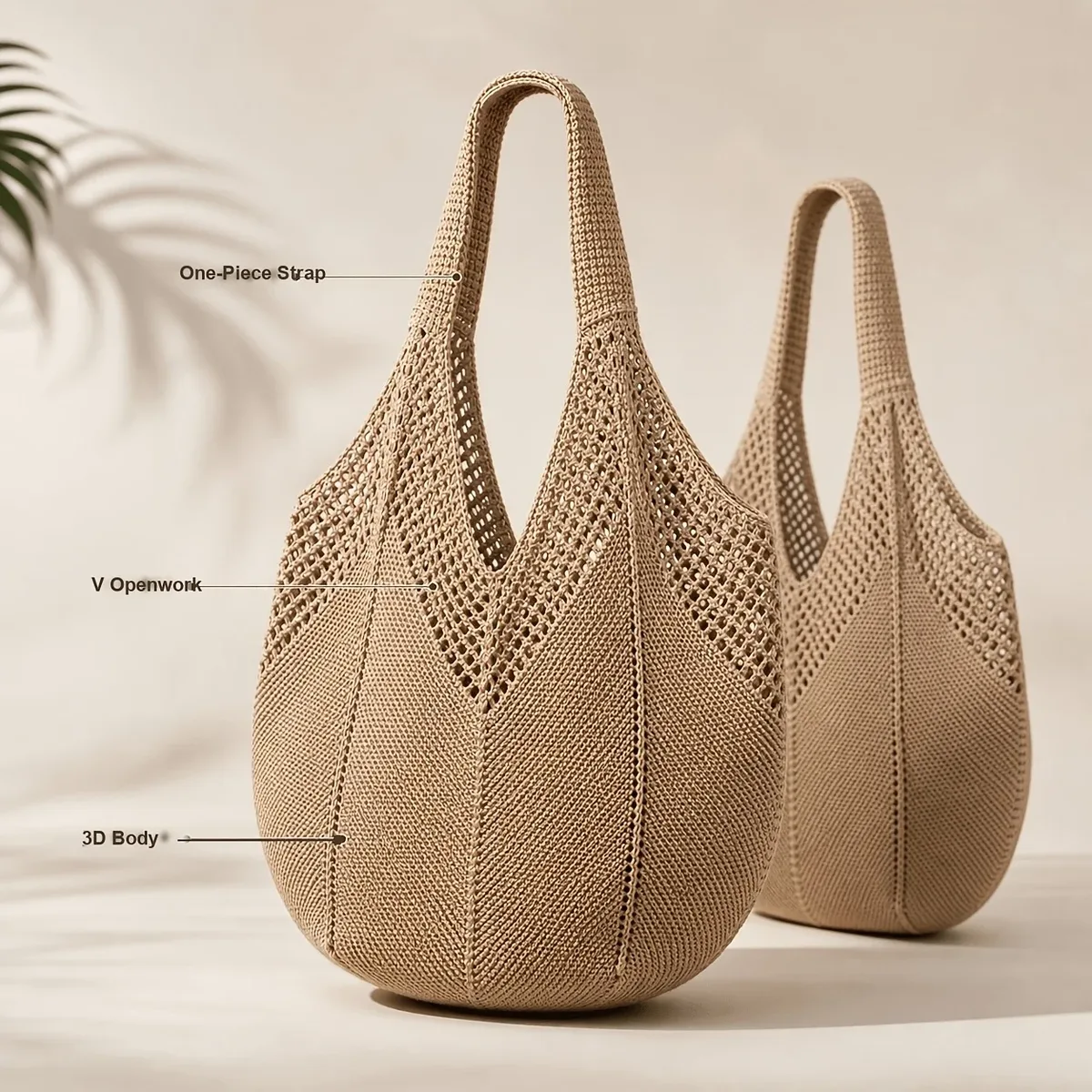sac fourre-tout léger en tricot ajouré grande capacité, sac à bandoulière au crochet pour la plage, les voyages, l'école, cadeau de fête des mères pour maman