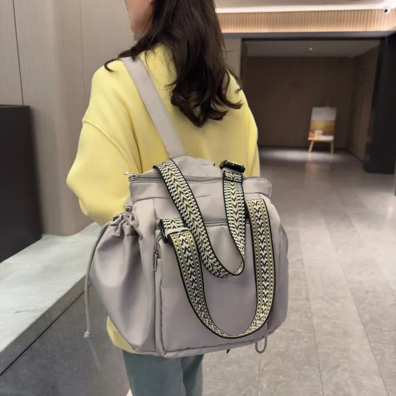 sac de sport de fitness avec poignées, sac à dos de rangement de voyage de grande capacité et berceau convertible polyvalent en tissu oxford