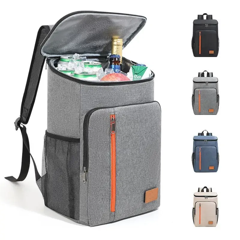 Sac Isotherme Portable 18L pour Repas, Boîte Alimentaire Durable, Étanche, Glacière Isotherme, Sac à Dos Oxford pour Camping et Rangement du Dîner