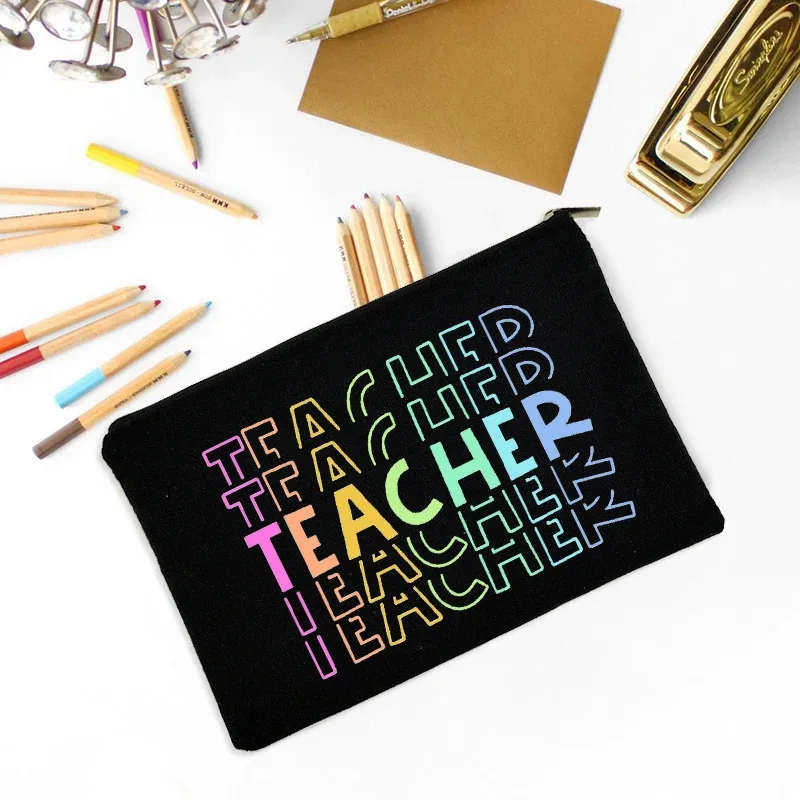 trousse de maquillage fête des enseignants meilleur cadeau trousse de survie pour enseignants trousse de maquillage pochette à crayons préscolaire primaire diplôme d'études secondaires retour à l'école