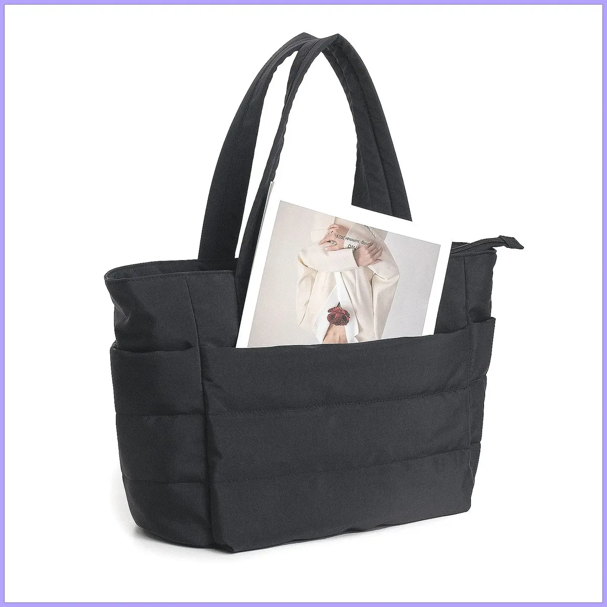 sac à bandoulière léger et moelleux pour femme, sac fourre-tout portable pour voyage, fitness, travail, décontracté, sac à l'épaule, tendance transfrontalière