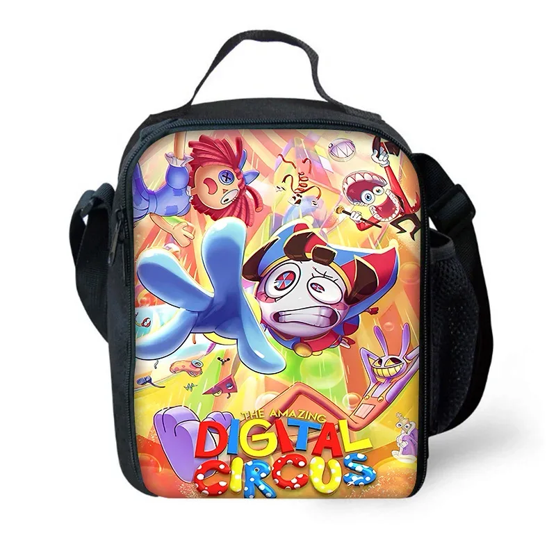 sac à dos d'école pour enfants cartoon a-amazings digitals circus avec sacs à déjeuner, sacs à crayons, sacs d'école pour garçons et filles, meilleur cadeau