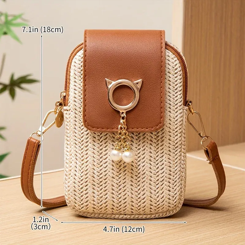 mini sac à bandoulière pour téléphone, style de rue décontracté, mignon, adapté aux femmes, fête de sortie, vacances, adapté aux personnes de plus de 15 ans