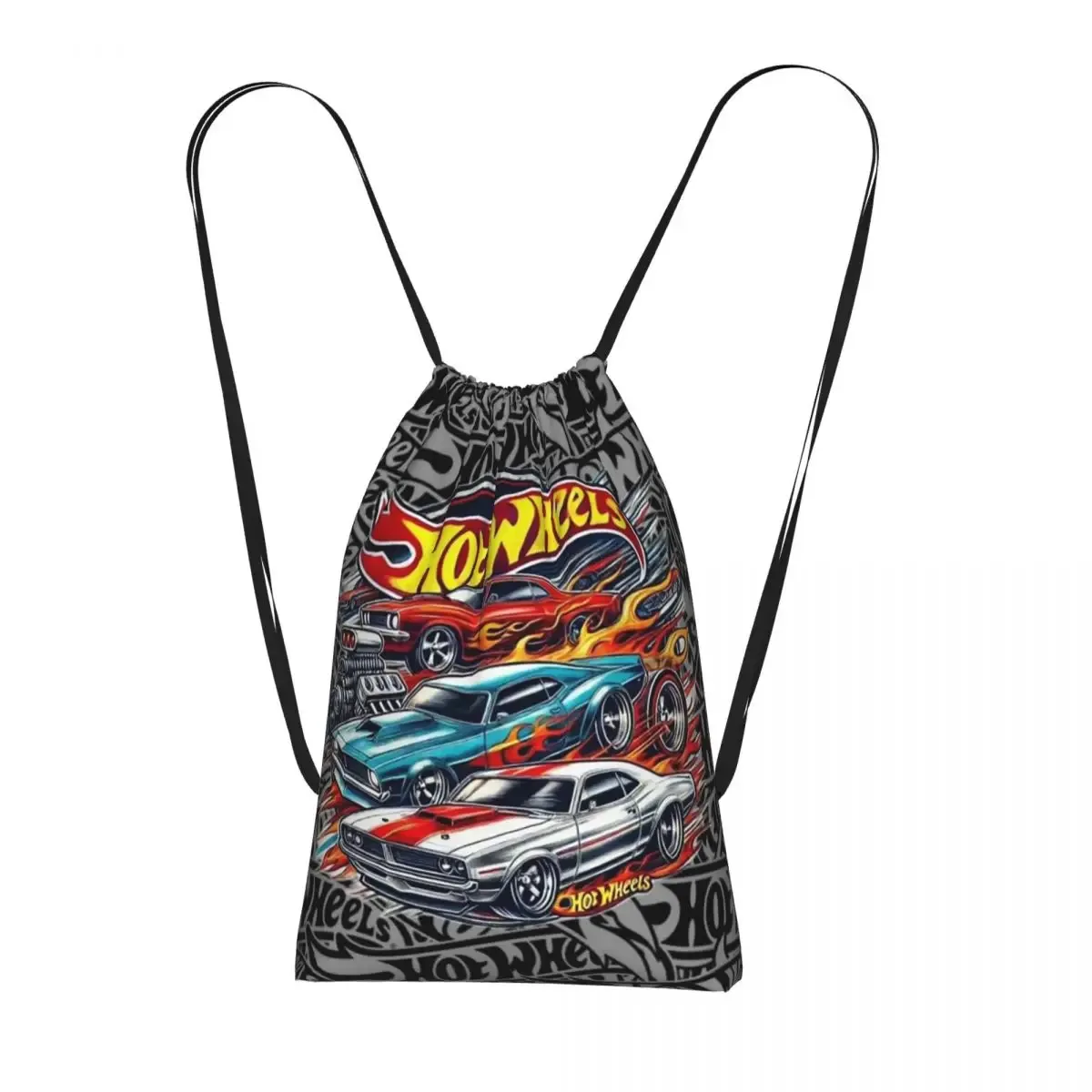 sac à dos à cordon hot wheels race, sac de sport, sac de voyage portable à cordon pour hommes et femmes