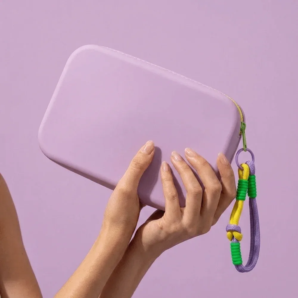 pochette de maquillage en silicone carrée, grande capacité, étanche, avec fermeture éclair, sac de rangement pour écouteurs et clés pour femmes et filles