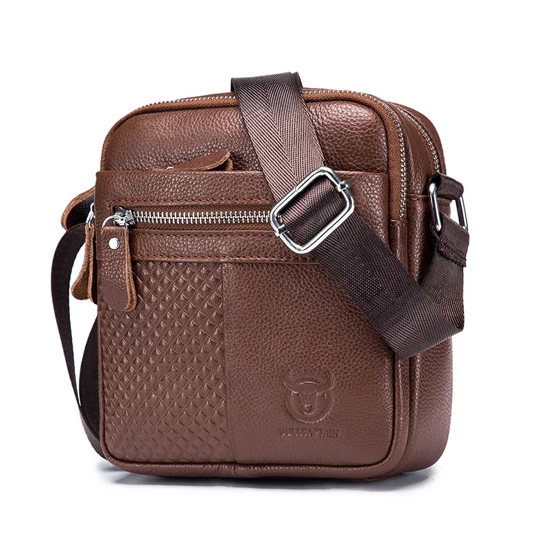 sac à bandoulière en cuir véritable pour homme bullcapatin, sac messager, sacoche, sac à main, sac de voyage