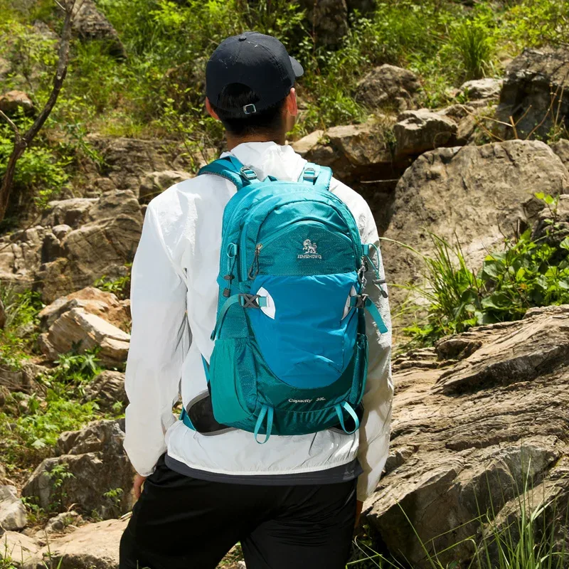 sac à dos de randonnée pour sports de plein air, respirant, imperméable, ultra-léger, à double bandoulière, sac d'alpinisme, sac de voyage, sac de cyclisme