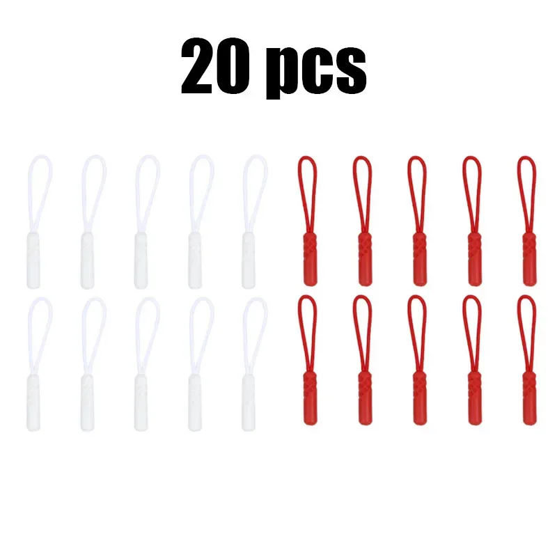 10/20 pièces tiroir de fermeture éclair, embout de remplacement pour cordon, clip de fixation pour boucle cassée, languette de fermeture éclair pour sac de voyage, valise, tente, sac à dos