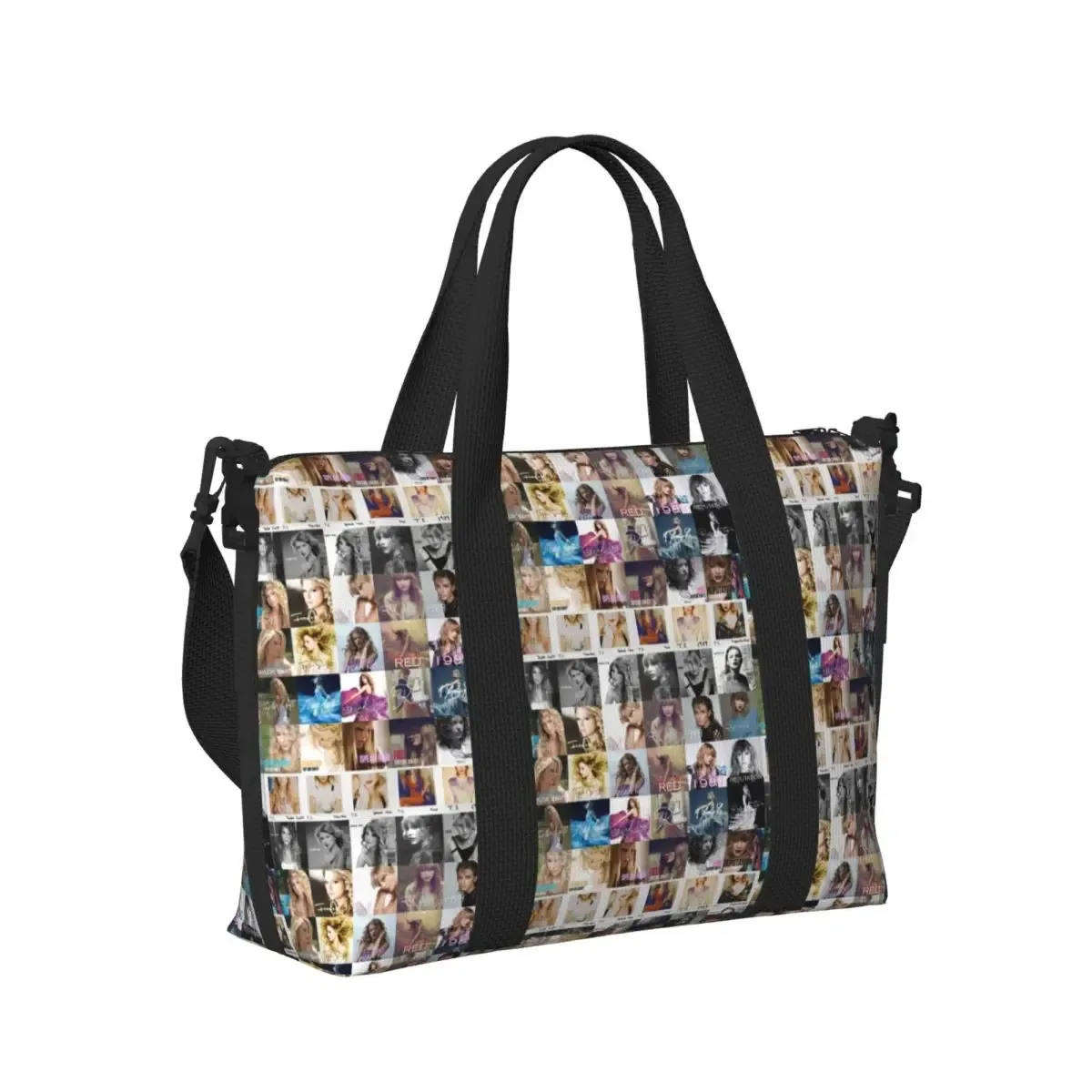 sac fourre-tout personnalisé eras tour pour femme, chanteur pop américain de taylor's swift, grande capacité, plage, salle de sport, sacs de voyage, 1989
