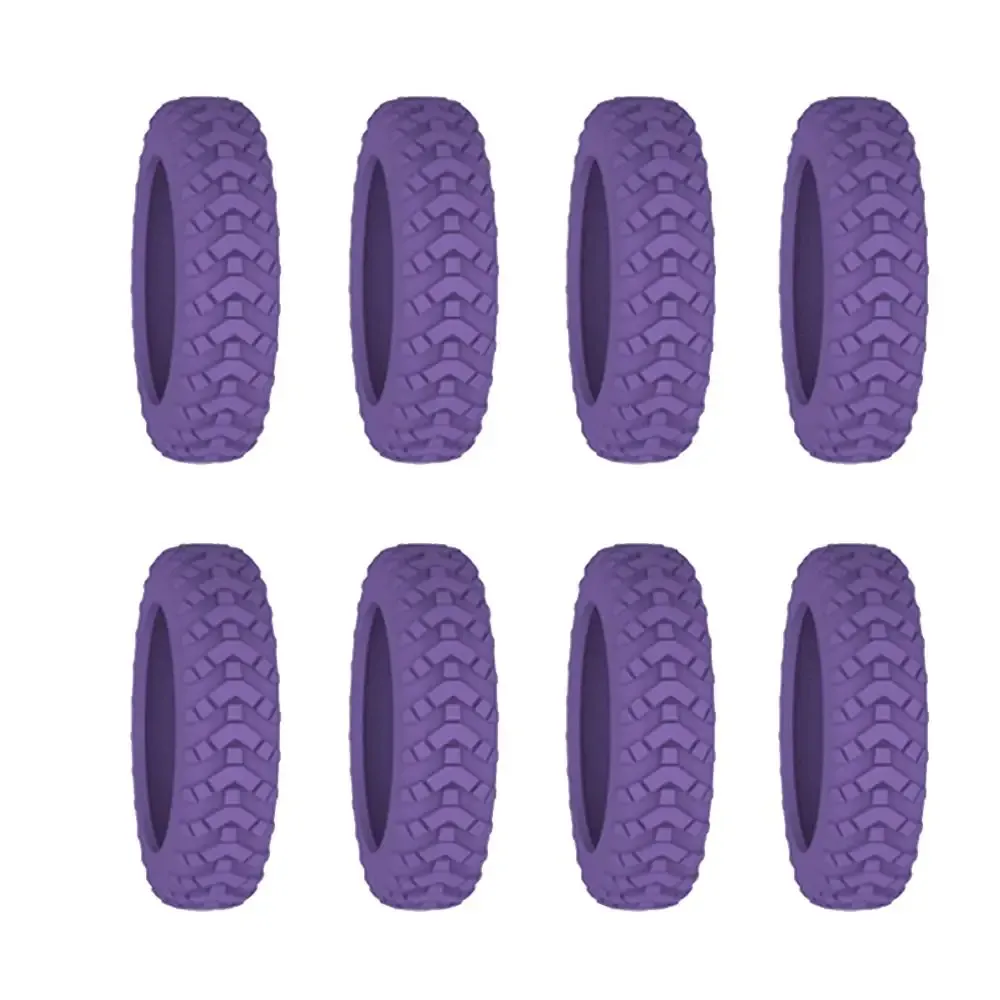 protecteur de roues de bagages en silicone, chaussures de roulette, valise de voyage, accessoires de protection, 8 pièces
