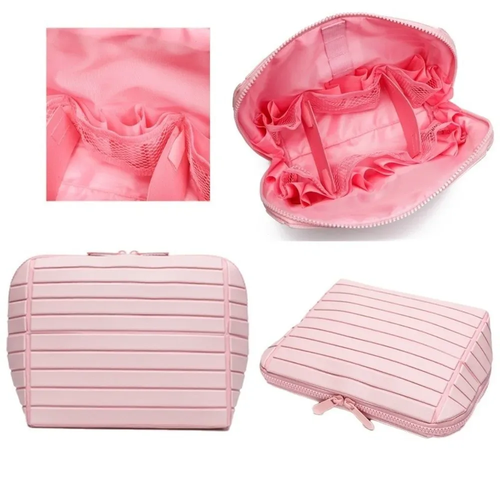 sac de maquillage de voyage grande capacité, séparateurs réglables, sac cosmétique portable, 27 poches, organiseur de maquillage durable pour femmes