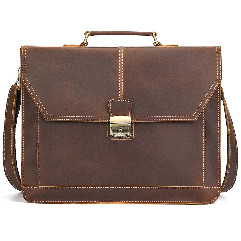 sacoche pour ordinateur portable de haute qualité pour hommes, nouvelle collection 2026, sacoche en cuir véritable, sac à bandoulière en cuir de vache véritable pour hommes