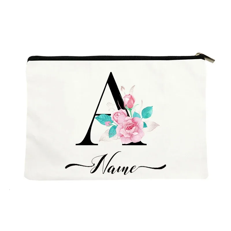 trousse de maquillage personnalisable avec nom, trousse de maquillage de voyage, trousse de maquillage pour mariage, trousse de maquillage individuelle, trousse de maquillage en toile pour fêtes, organiseur de cosmétiques, cadeaux pour femme