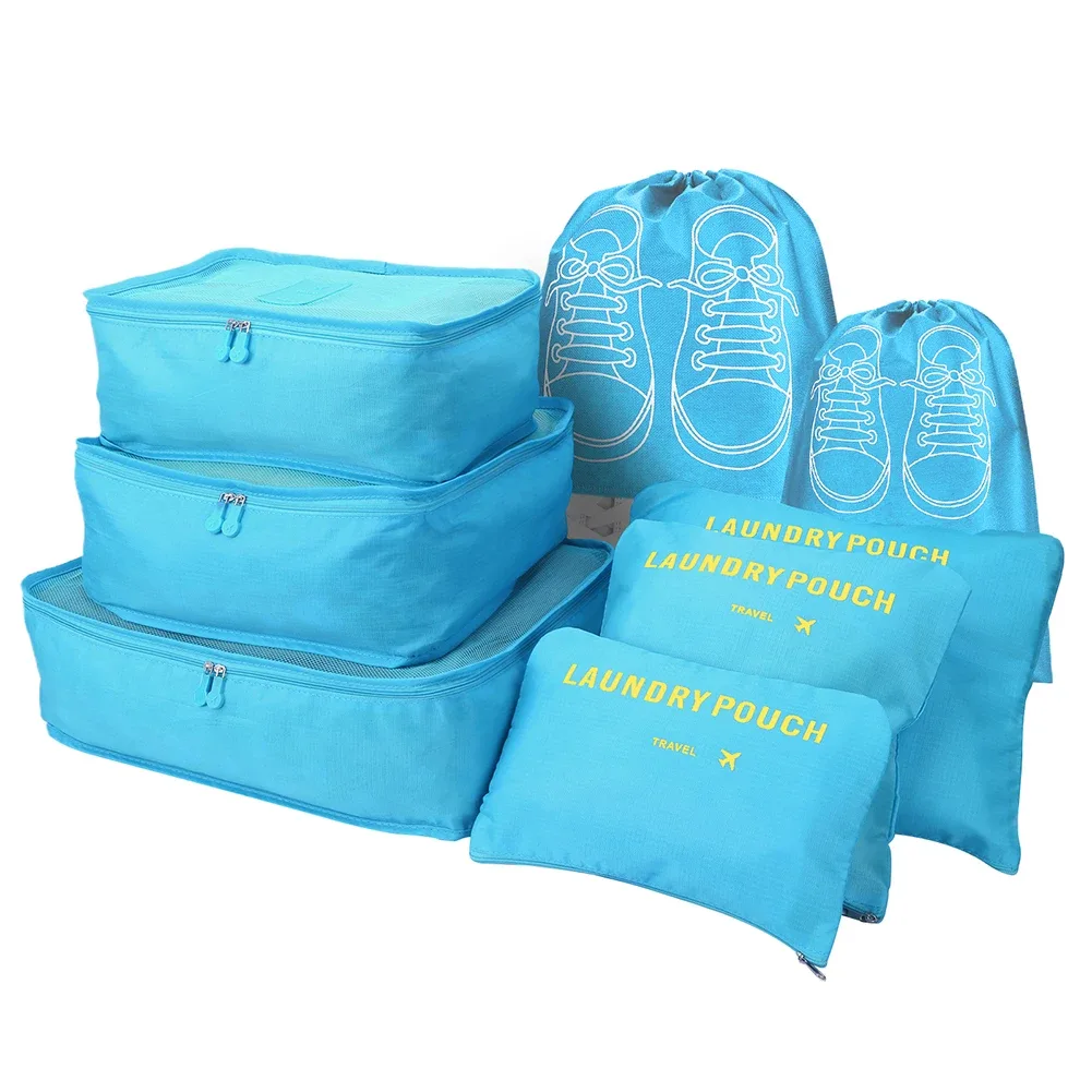 organisateur voyage sacs rangement oxford doux polyvalent transparent respirant fermeture éclair durabledurable pliable transport facile conception boucle empilable vêtements