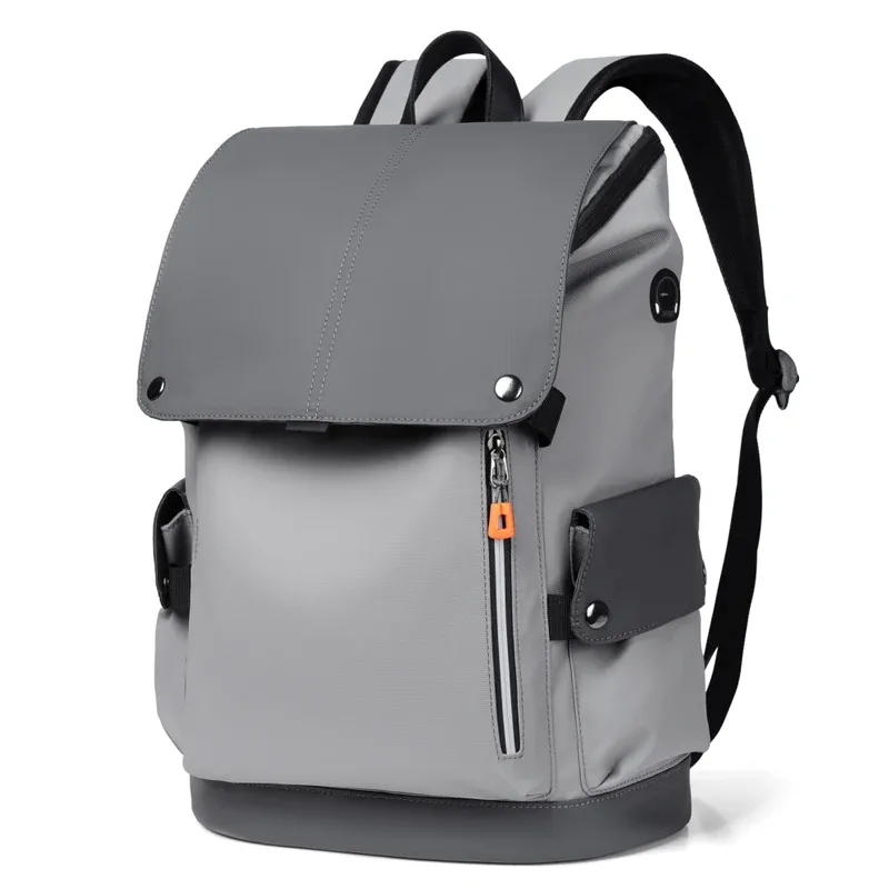 haute qualité en cuir pu étanche hommes sac à dos pour ordinateur portable grand ordinateur sac à dos pour affaires urbain homme sac à dos usb charge