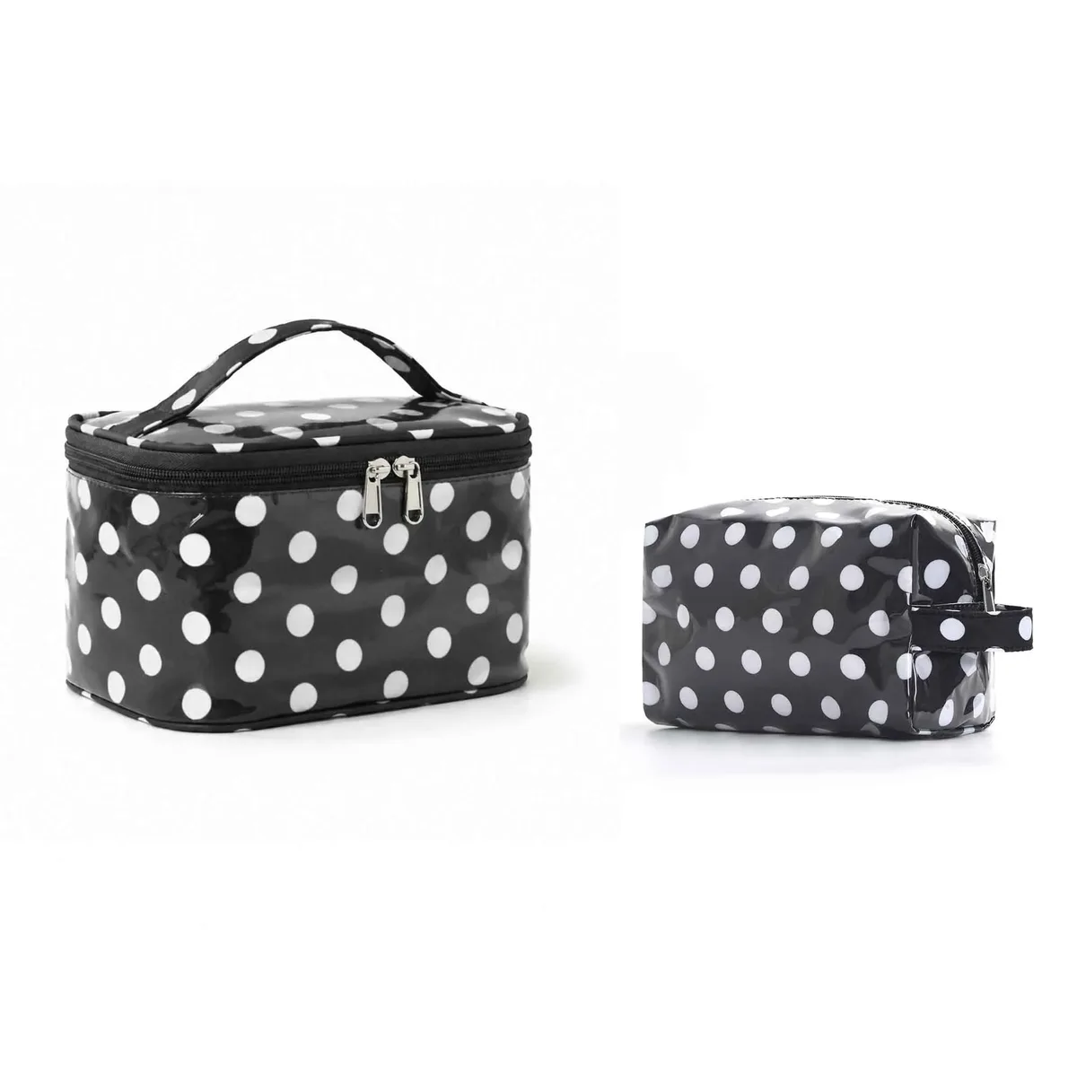 sac cosmétique à rayures en pvc de grande capacité, sac de rangement pour articles de toilette pour femmes, sac de maquillage portable, sac de voyage pour voyage d'affaires, soins de la peau