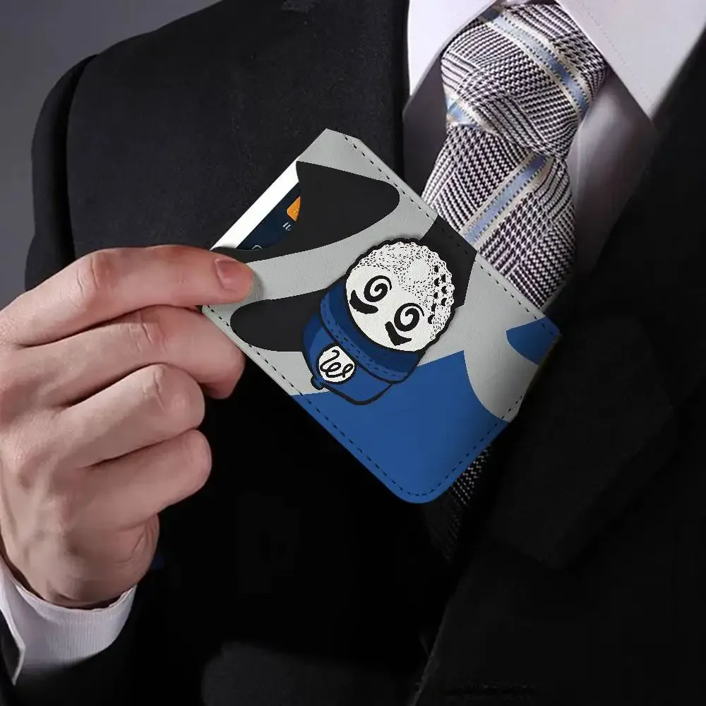 porte-cartes en cuir pu malbon fashion golf, ultra fin, organisateur de cartes de crédit et d'identité, porte-cartes de visite léger