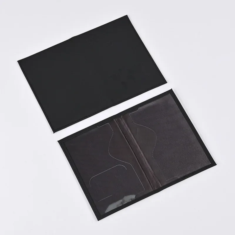 porte-passeport de voyage housse pour femmes hommes en cuir pu carte billet passeport couvre support accessoires de protection