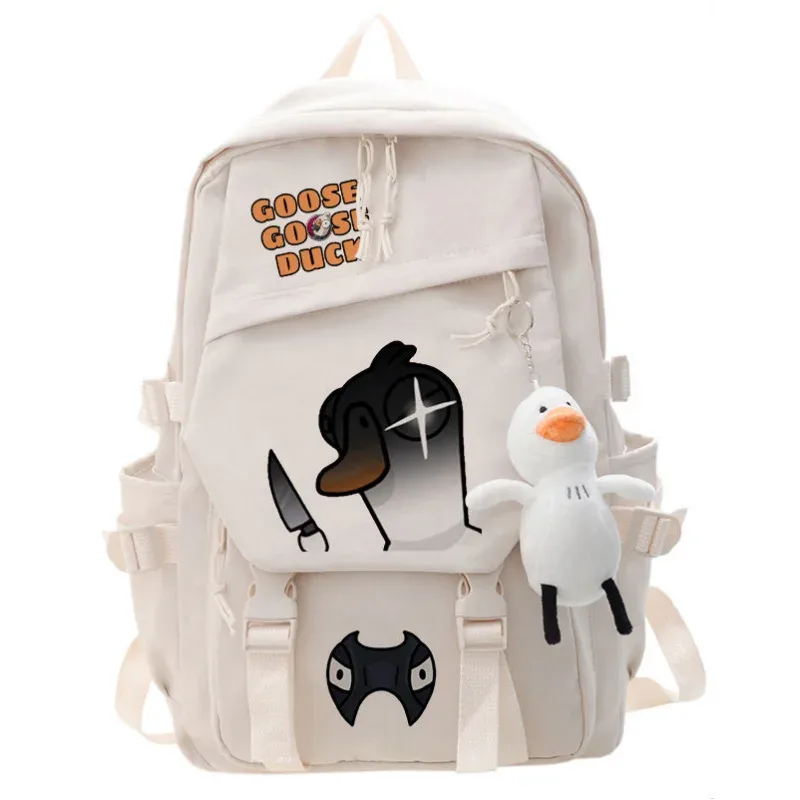 sac à dos de jeu de canard d'oie, sac d'école pour étudiants, sac à livres de dessin animé, sac à dos de voyage pour ordinateur portable, cadeaux d'extérieur pour garçons et filles