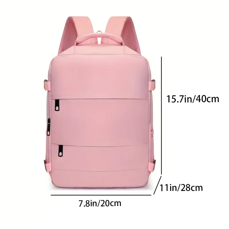 sac à dos de voyage polyvalent pour femme avec compartiment à chaussures, sacoche pour ordinateur portable multi-poches avec sangle de bagage pour le travail et les voyages