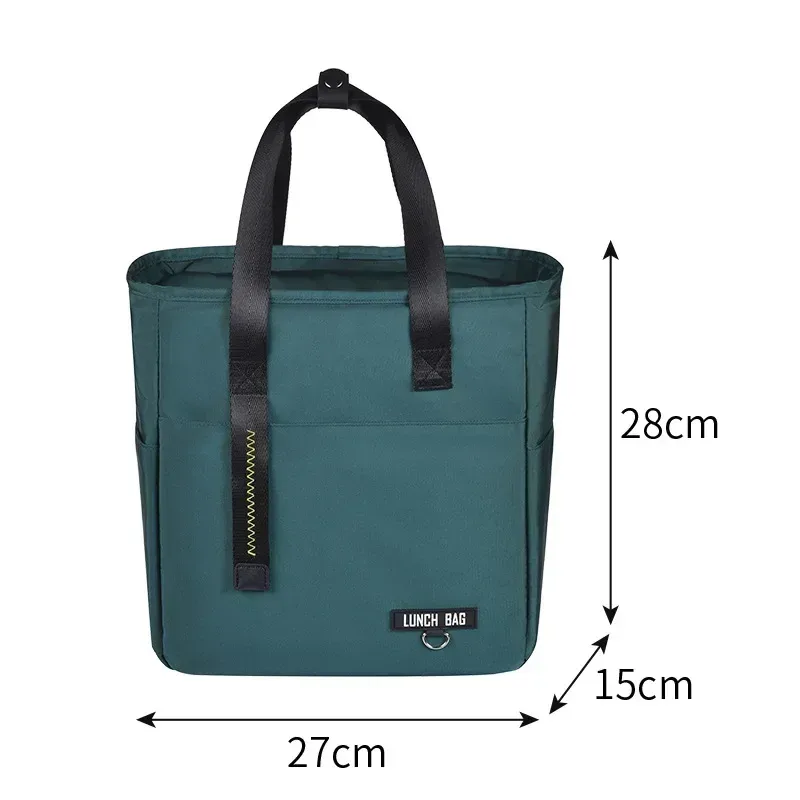 sacs de rangement à fermeture éclair pour femmes, sacs isothermes de voyage pour pique-nique, sacs à main, boîte à lunch bento, sac thermique grande capacité pour aliments