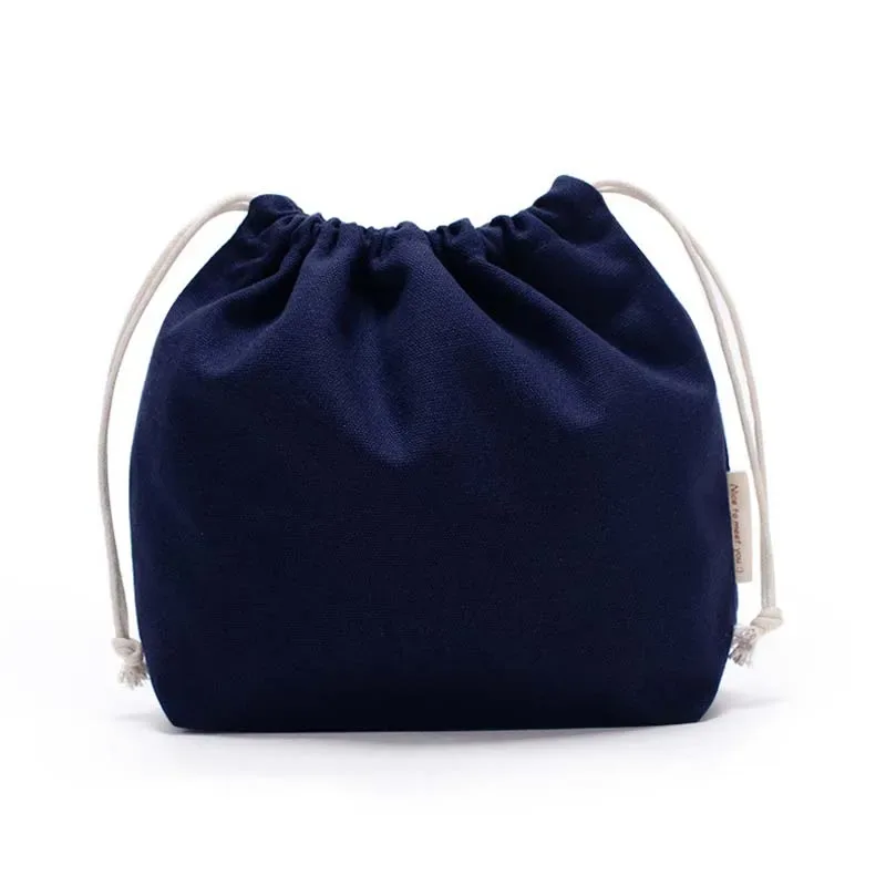 sacs à provisions en toile réutilisables pour femmes, sac de rangement de voyage, fourre-tout en coton, poudres à bijoux, poches à soupe, proximité solide, 27x20cm