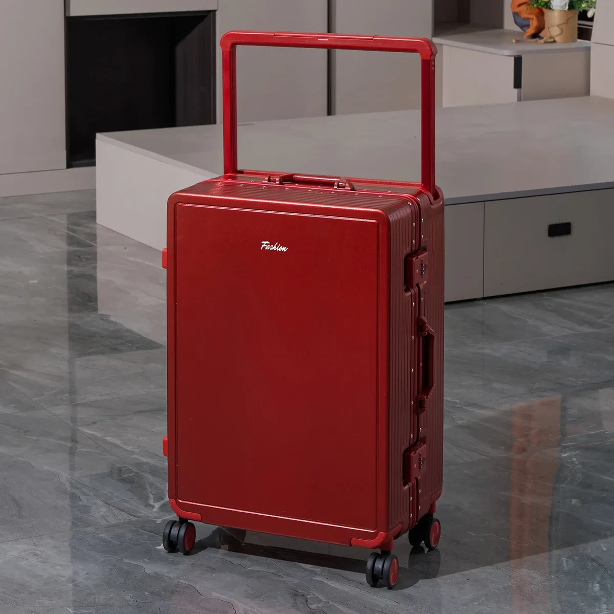 valise à roulettes à poignée large, nouvelle valise de voyage, valise à roulettes pour étudiants, avec serrure à code, multifonctionnelle, grande capacité, roues pivotantes