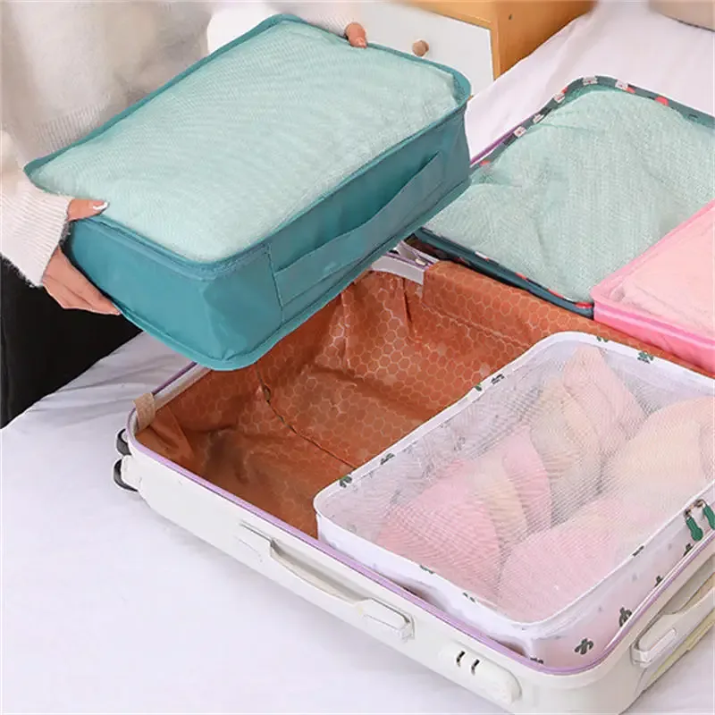 sac de rangement de voyage multifonctionnel compressible, 1/3 pièces, sac de rangement de voyage étanche, organisateur de bagages portable, 3 tailles s m l