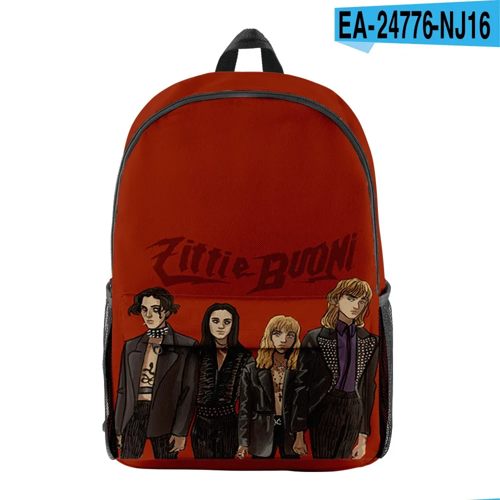nouveauté de luxe cool classique maneskin élève bookbag sacs à dos pour ordinateur portable impression 3d oxford imperméable garçons/filles sacs à dos de voyage