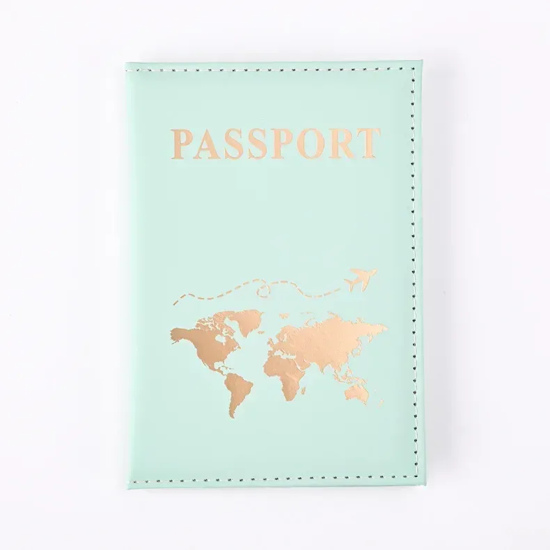 portefeuille de voyage en cuir pu pour passeport, organiseur de cartes, accessoires de voyage tendance pour femmes/hommes