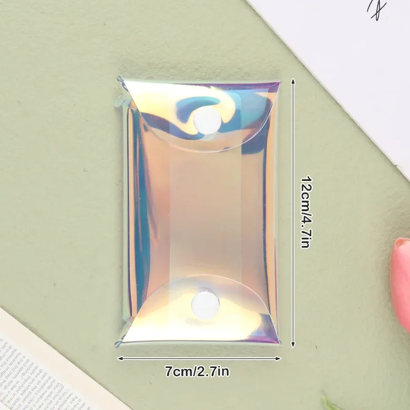 petit portefeuille transparent en pvc pour femme, mini portefeuille pour femme, sac de rangement pour pièce de monnaie, clé, rouge à lèvres, casque, enfants, filles