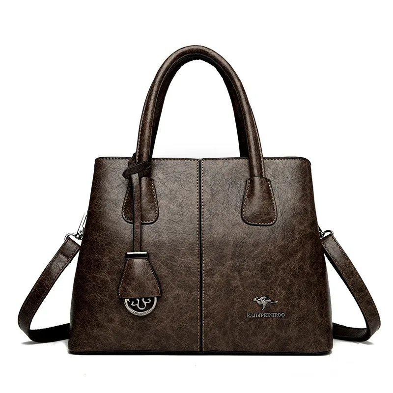 sacs à main en cuir souple de marque authentique pour femmes, grands sacs fourre-tout, sacs à bandoulière carrés, sacs à main tendance, sacs bandoulière