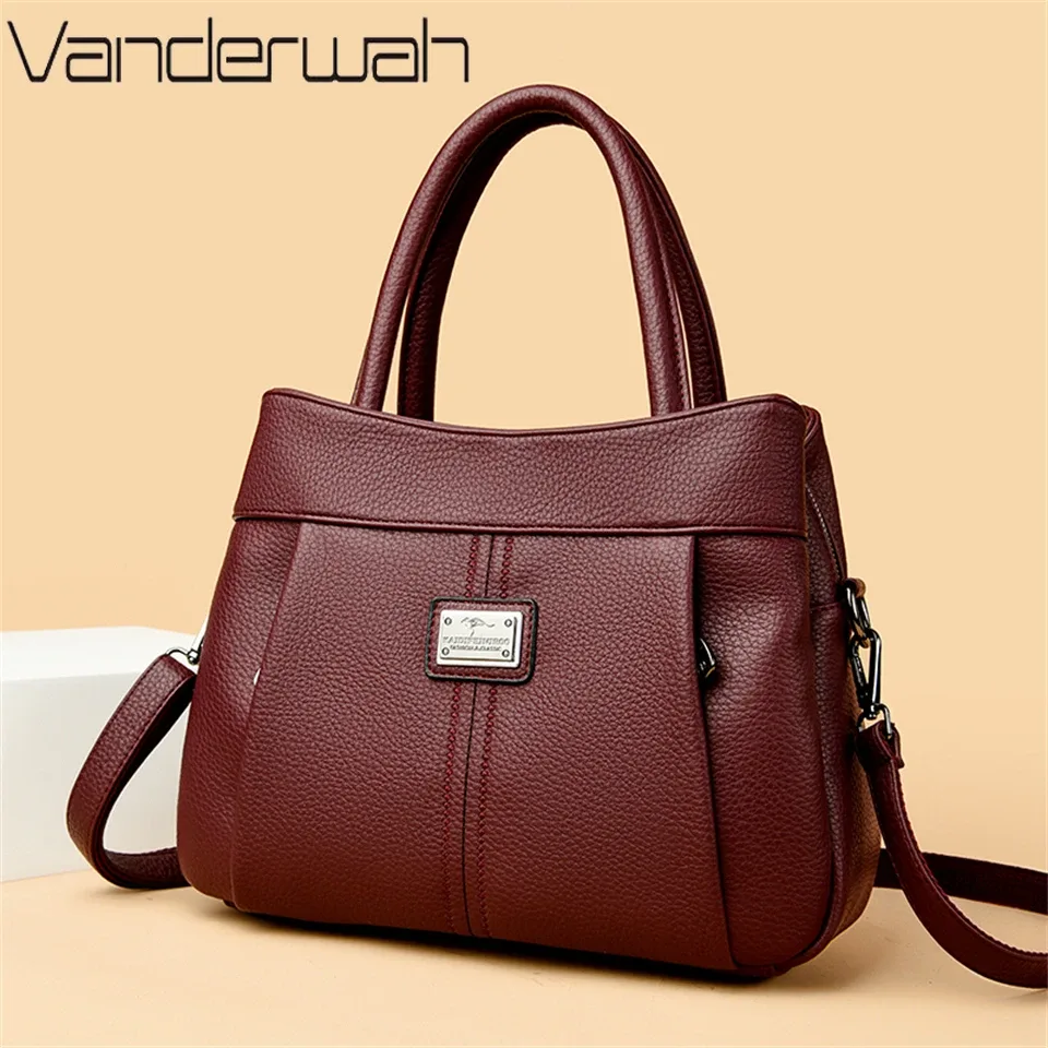 sac à bandoulière en cuir de haute qualité pour femme, sacs à poignée supérieure, sacs à main pour femme, sac messager, designer de luxe, initié