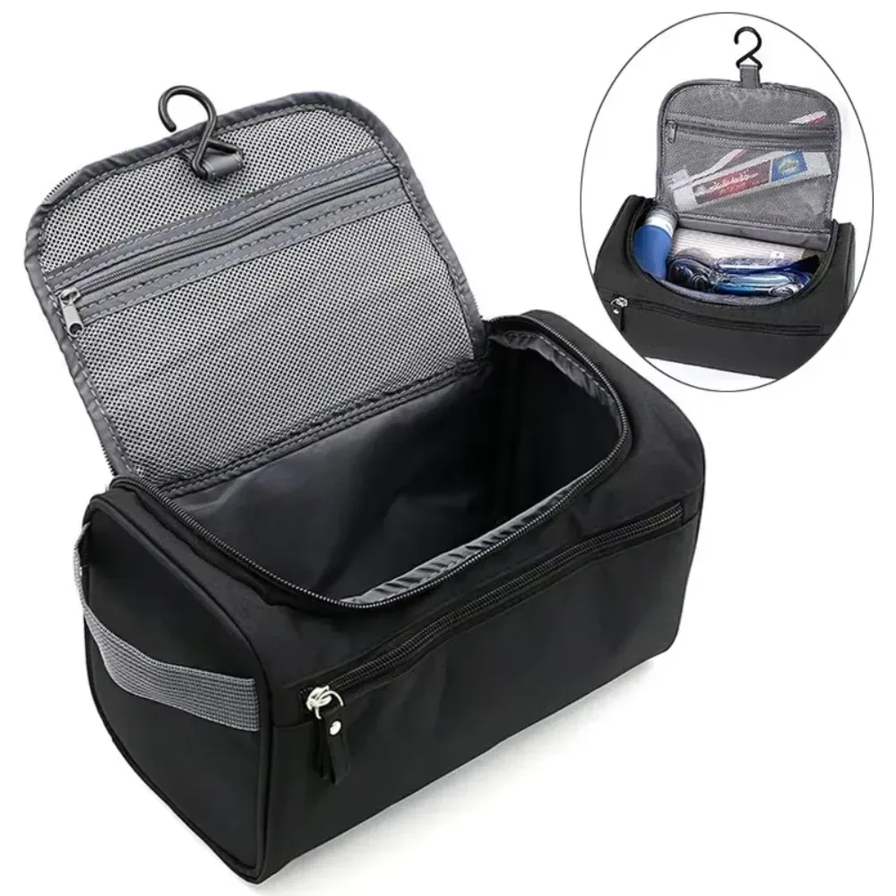 trousse de maquillage étanche pour hommes et femmes, trousse cosmétique, trousse de beauté, trousse de maquillage, kits de trousse de toilette d'évaluation, stockage de poudres lavantes de voyage, fermeture éclair
