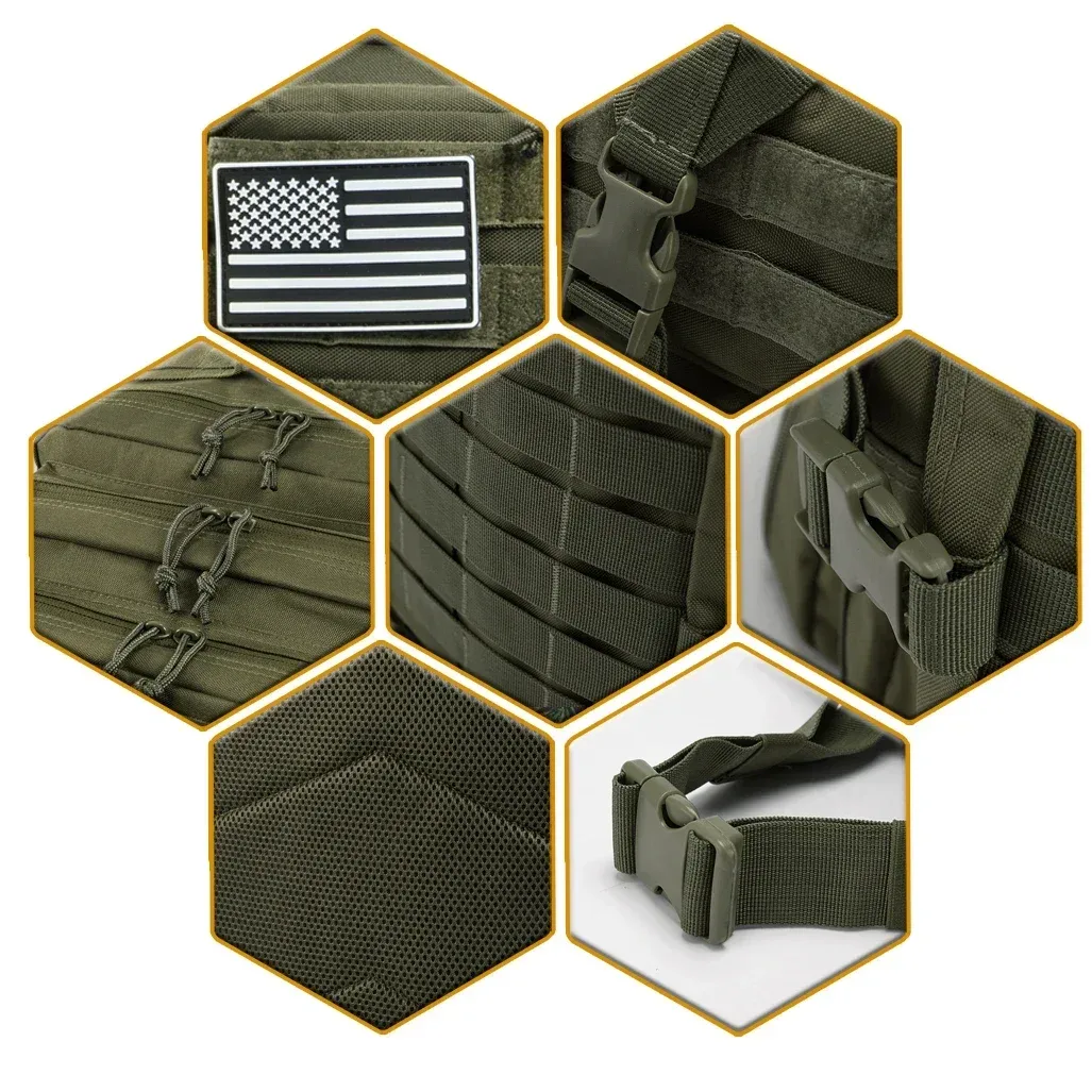 45l sac à dos tactique grande capacité sac à dos extérieur 3 jours fitness sac de randonnée randonnée camping équipement sacs à dos