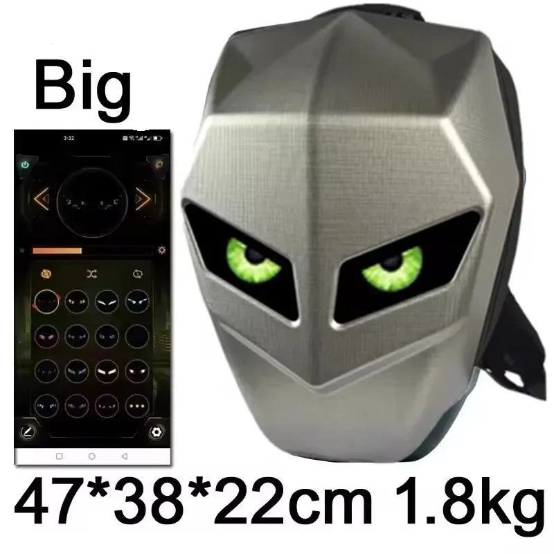 sac à dos intelligent rechargeable avec écran led, motif dynamique personnalisé via l'application, lumière bluetooth rgb, sac à dos tendance pour les voyages et l'école