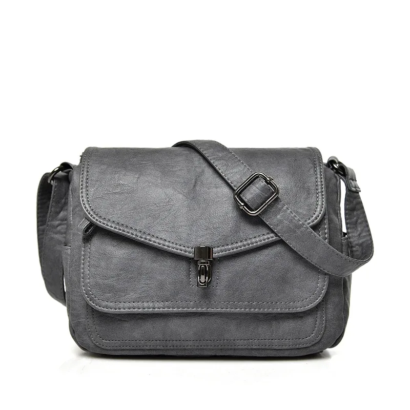 sac à bandoulière vintage 2026 pour femme en cuir souple, petit sac fourre-tout décontracté, sac à main tendance pour dames