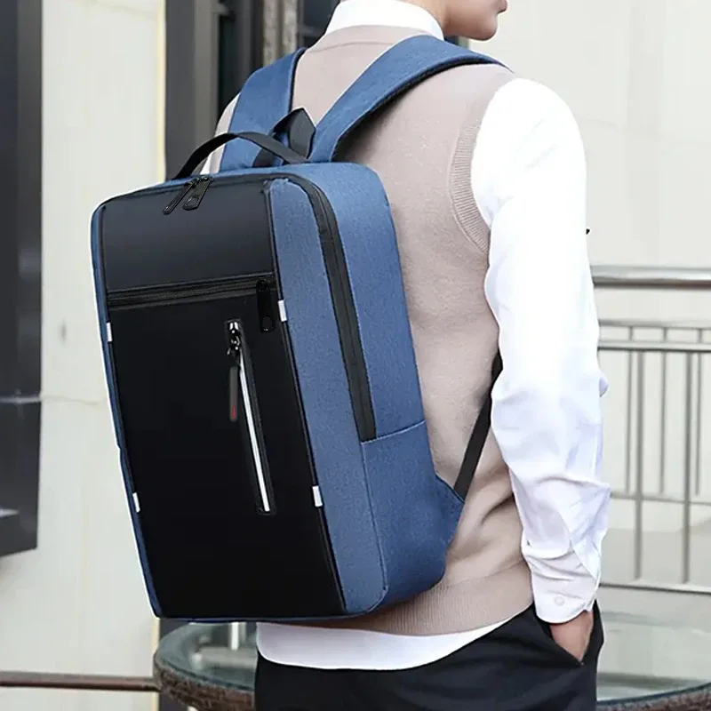 sac à dos pour ordinateur portable d'affaires, grande capacité, antichoc, sac d'ordinateur décontracté, bureau, voyage, sac à bandoulière pour le travail