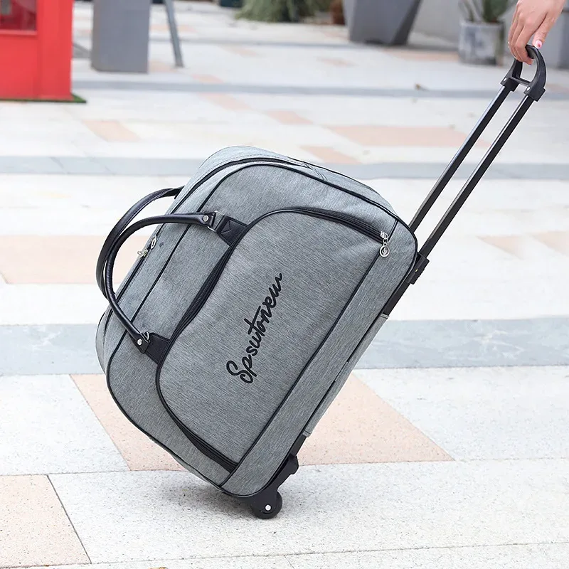 sac à roulettes avec roulettes valise de voyage bagages de grande capacité sacs de sport pliables cabine femmes hommes bagages à main sacs à main