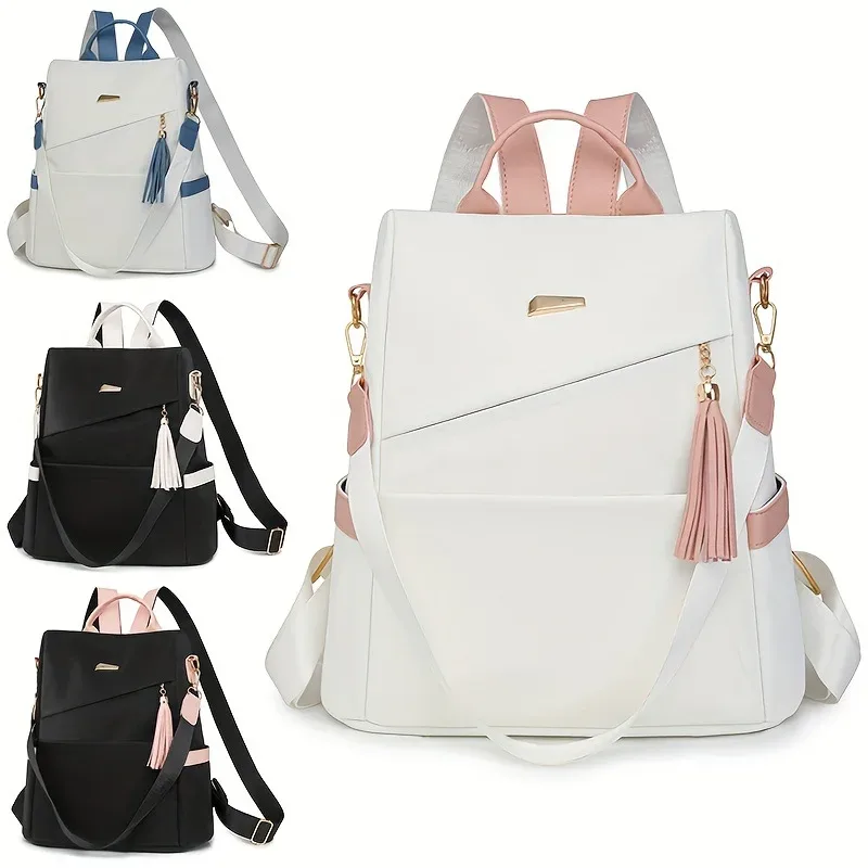 sac à dos antivol en cuir souple et tendance pour femme 2026, grand sac de voyage convertible pour ordinateur portable, léger et idéal pour les trajets quotidiens