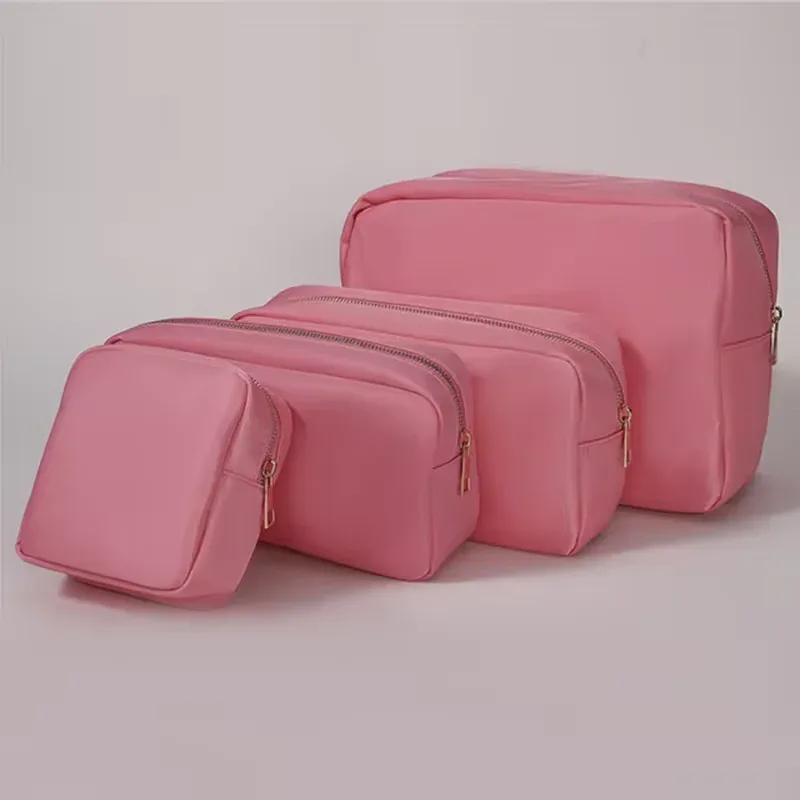 trousse cosmétique violette personnalisée, sac en nylon de maquillage, poudres personnalisées, patch chenille, grand étui de voyage, trousse de toilette, cadeau de mariée, taille xl