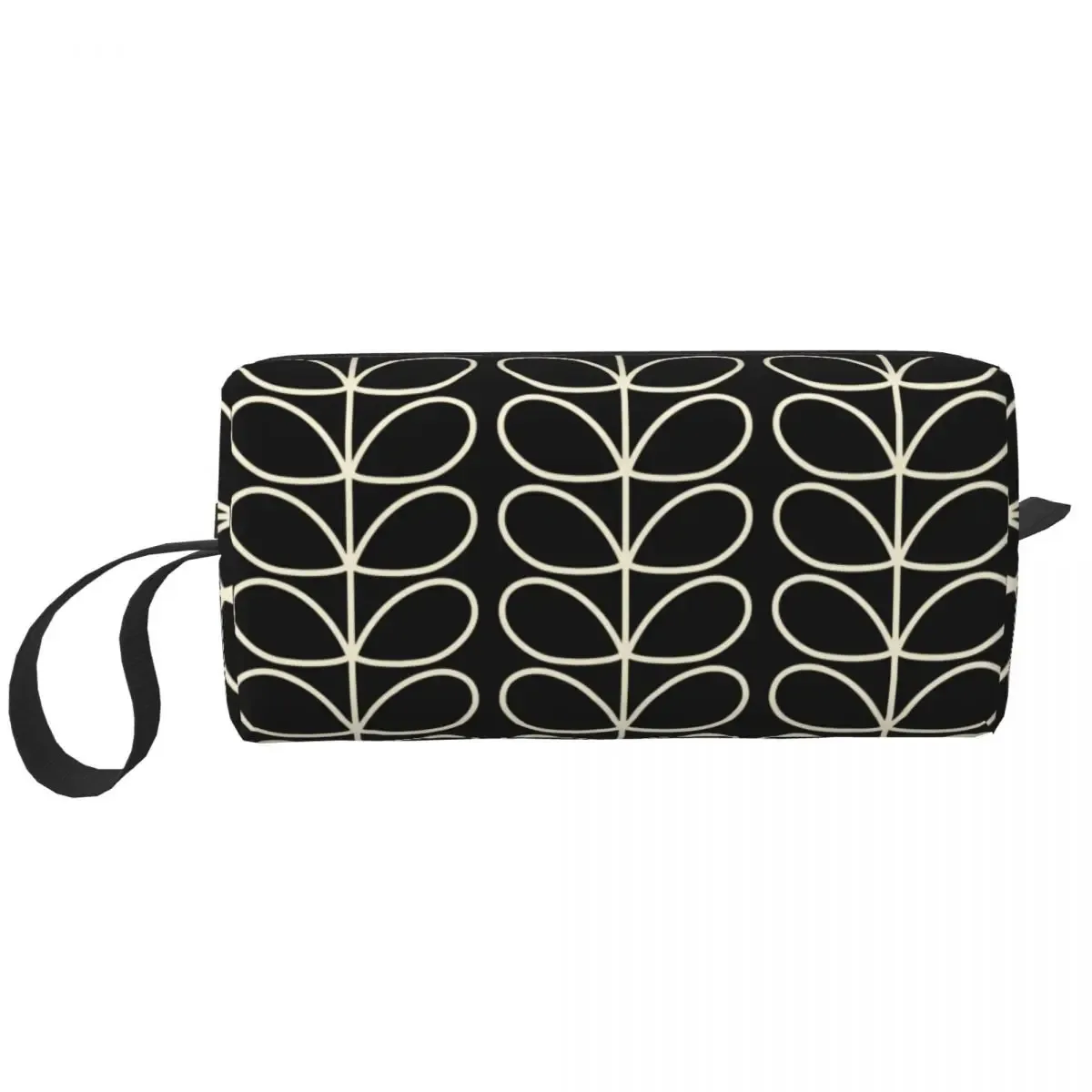 orla kiely-trousse de toilette de voyage à imprimé personnalisé de fleur d'émeraude, sacs de rangement de maquillage et de cosmétique pour femme, trousse de trousse dopp