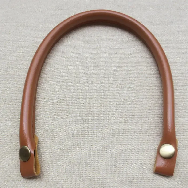 sangles de sac en cuir pu, 1/2 pièces, poignées faites à la main, noir et marron, sangle de remplacement pour sac à bandoulière, poignée de sac à main, 40cm